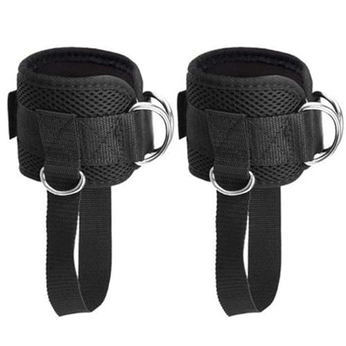 1 Pair Ankle Straps Adjustable D-Ring Ankle Strap for Cable Machine Comfortable Padded Work Out Cuffs for Kickback, Glute Workout, Leg Extension| Straps