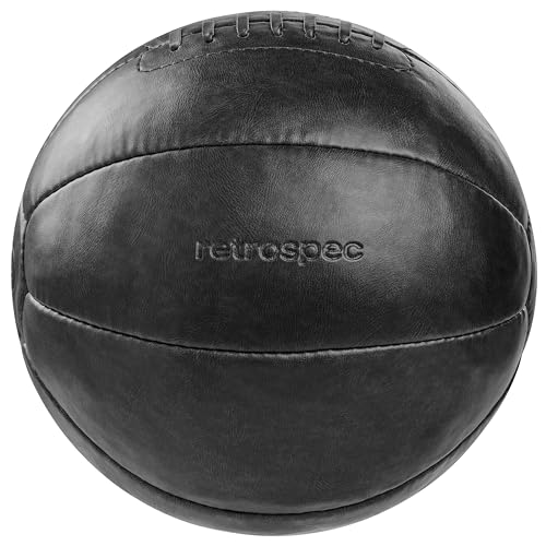 Core Weighted Medicine Ball 4, 6, 8, 10, 12, 14, 16, 20, 25, 30 lbs, Soft Touch Vegan Leather with Sturdy Grip for Strength Training, Recovery, Balance Exercises and Other Full-Body Workouts - color: Black, style: 30 lbs