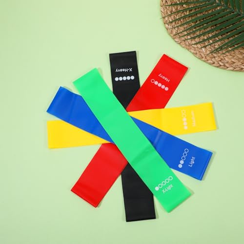 20 PCS Resistance Bands for Working Out, 5 Levels Resistance Loop Exercise Bands for Women Men Elastic Stretch Band for Strength Training Stretching Pilates Yoga-5-10lbs