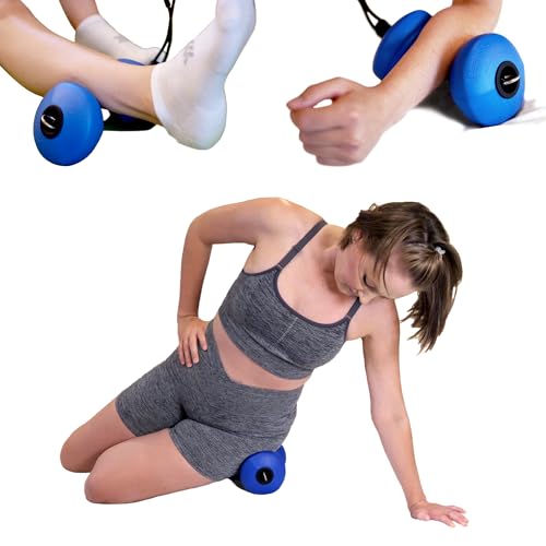 Deep Tissue Roller™ | Whole Body Self-Massage: Leg, Arm, Neck, Back, Forearm, Hip, Hamstrings & More. Target Fascia Tension & Muscle Knots Using Leverage for Pain Relief. Foam Rolling has Evolved!