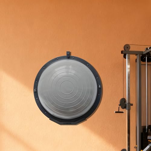 Exercise Ball Holder Wall Mount, Yoga Ball Holder Rack for Half Balance Trainer, Space-Saving Ball Storage Bracket for Home Gym