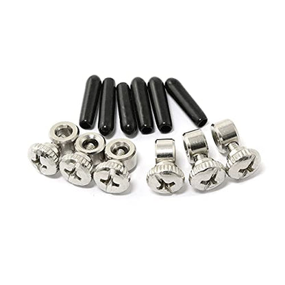 6 Sets Replacement Screws and End Caps for Speed Cable Jump Ropes