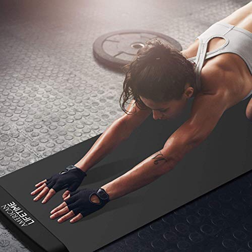 American Lifetime Slide Board - Workout Board for Fitness Training and Therapy with Shoe Booties and Carrying Bag Included
