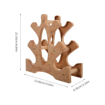 OSALADI Dumbbell Rack Stand Small Three-tier Weight Storage Rack Compact Home Gym Organizer for Training Dumbbell and Kettlebell Storage