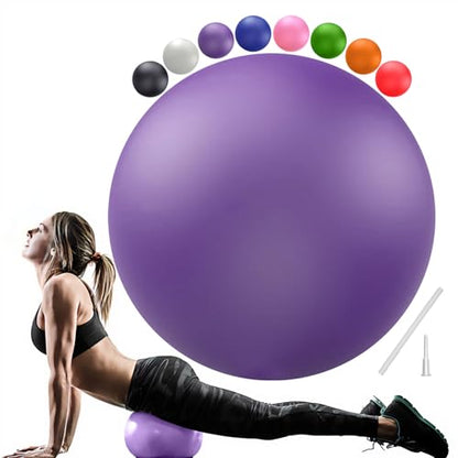PL-0003 Soft Exercise Ball, Anti-Burst Yoga Ball Chair Supports 2200lbs PL-0003 - color: Purple