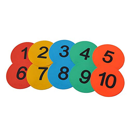 8inch Numbered Floor Spot Markers - style: 1-10