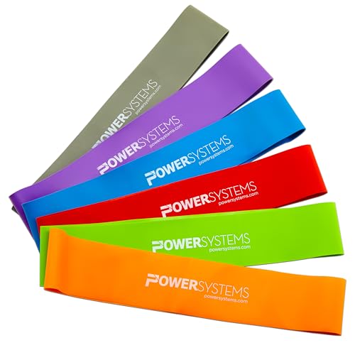 Power Systems Mini Versa Loop – 9" Commercial Grade Exercise Resistance Band for Working Out, Elastic Band for Physical Therapy, Strength, Fitness Training at Home or Gym - style: Medium