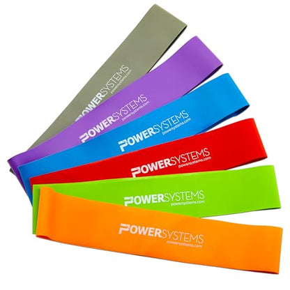 Power Systems Mini Versa Loop – 9" Commercial Grade Exercise Resistance Band for Working Out, Elastic Band for Physical Therapy, Strength, Fitness Training at Home or Gym - style: Medium