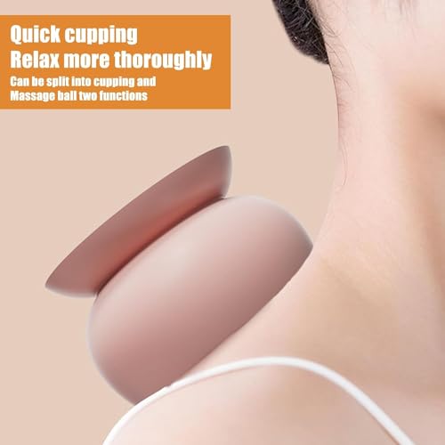 Trigger Point Massage Ball 1 Pcs Silicone Wall Mount Myofascial Release Ball Cone and Cupping 2 in 1 for Back, Neck, Feet, Leg Deep Tissue Self Massage Tool (Orange) - color: Orange