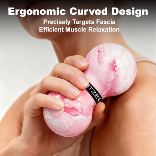 Double Lacrosse Massage Ball for Myofascial Release, Quality Certification, Massage Deep Tissue for Waist Back Feet, Trigger Point Therapy, Muscle Knots, Peanut Massage Ball for Muscle Pain