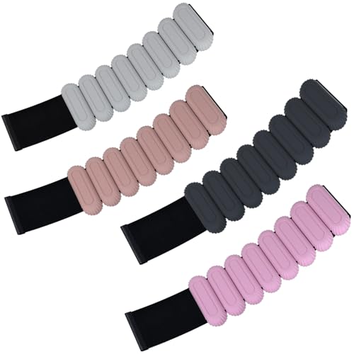 Wrist & Ankle Weights Set for Women (2pcs, 0.5kg Total), Adjustable Silicone Wearable Arm Leg Weighted Bangles, Portable Fitness Weights for Walking, Yoga, Pilates, Dance, Barre & Gym Exercise - color: Black
