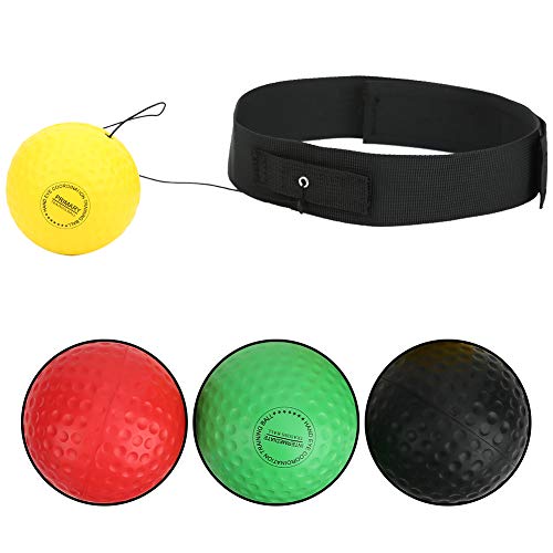 Soft React Head Ball, Boxing Reflex Ball 4 Balls Head‑Mounted Boxing Reflex Ball Set, Boxing Exercise Ball for Fitness Sports, Hand Eye Coordination