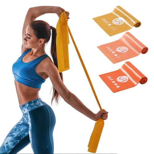 Resistance Bands Non Slip Elastic Stretch Bands for Men Women - color: Orange