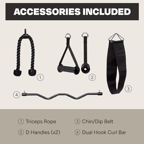 Inspire Fitness FTX Functional Trainer - Compact at Home Workout Machine with Accessories - Space Saving Design - Home Gym Cable Machine and Two 165 lb Weight Stacks - style: Inspire FTX (no bench)