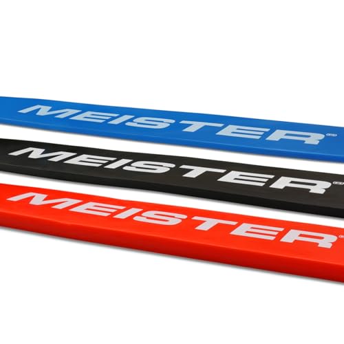 Meister X Band Comfort-Width 41" x 2" Resistance Bands - X-Wide Premium Loop Bands - style: 3 Band Set / Heavy