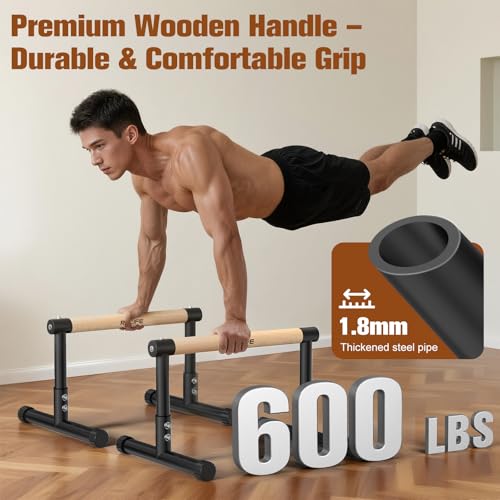 RELIFE REBUILD YOUR LIFE Dip Bar for Home Gym Training 400LBS Parallel Bars - color: Black-04