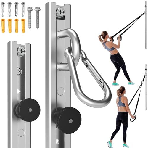 Adjustable Resistance Band Wall Mount System,Home Gym Dedicated Resistance Band Wall Anchor, Ideal for Strength Training, Physical Therapy & Rehab Training