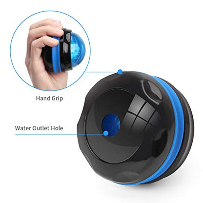 Massage Ball, Manual Roller Massager, 2-Pack Handheld Self Massage Therapy and Relax Full Body Tools for Sore Muscles, Shoulders, Neck, Arms, Legs, Back, Foot, Body (Blue+Purple)