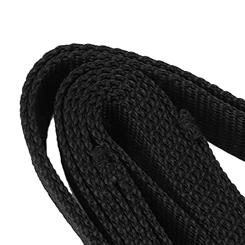 Leg Lifter Strap Hand Grip for Adult, Senior, Elderly, Handicap, Disability, Pediatrics Assist Strap Soft Leg Recovery Stretching Assist Band with Foot Hand Grip Black