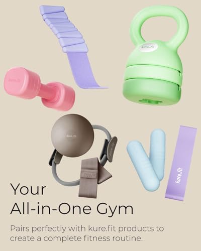 Adjustable Dumbbell Set｜2LB 3LB 4LB 5LB Light Hand Weights for Women｜One-Twist Weight Adjustment｜Non-Slip Curved Grip Handle｜Free Weights for Home Gym, Rehab, Pilates, Yoga, Strength Training - color: Lilac Purple