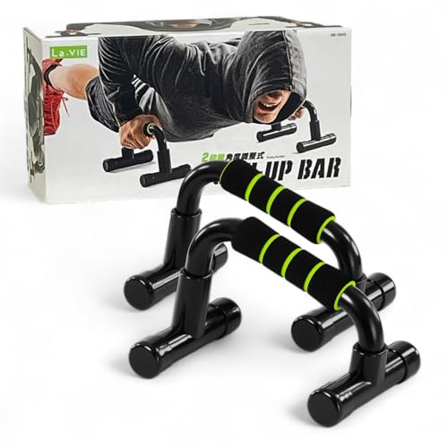 La-VIE 3B-3043 Push Up Bar with 2 Levels Angle Adjustment, Set of 2, Push-ups, Inclination