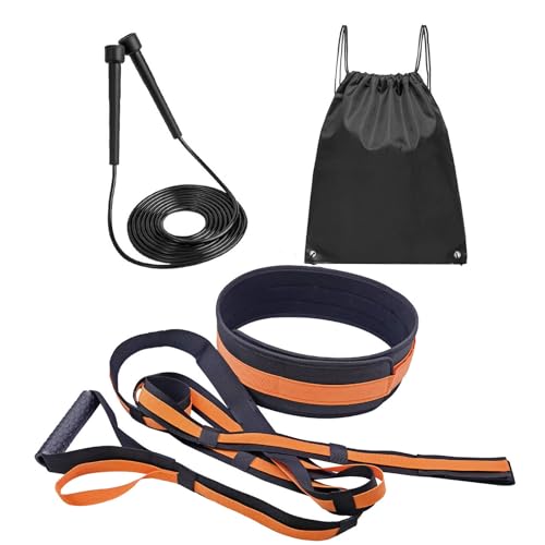 Overload Running Resistance Harness with Jump Rope Speed and Agility Equipment for Sprints Football Basketball Soccer Overload Running Resistance Harness with Jump Rope