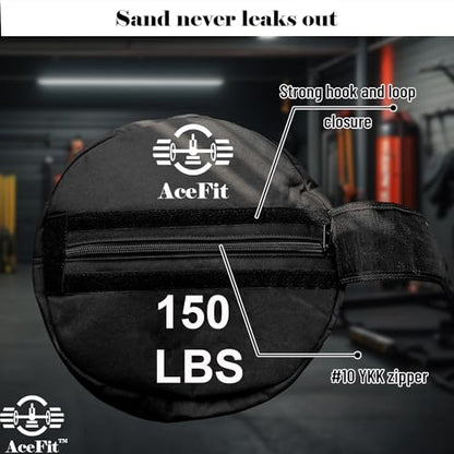 Acefit Training Sandbag for Working Out| Heavy Duty Workout Sandbags| Weights Sand Bags for Training, Exercise| Military Conditioning, Fitness, Cross-Training & Strength Training - size: 200 LB