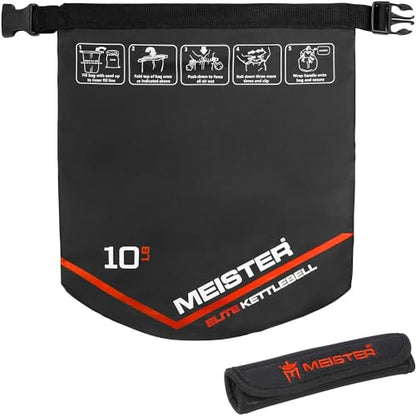Meister Elite Portable Sand Kettlebell - Soft Sandbag Weight - size: 10lb / 4.5kg