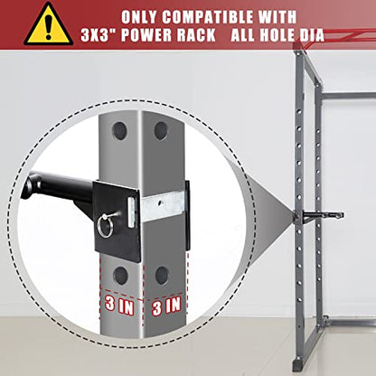 Dip Bar Attachments for 2" x 2" or 3" x 3" Power Rack - Narrow & Wide Dips Double Handles (Patent Pending)