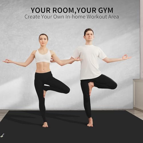 CAMBIVO Yoga Mat for Women and Men, Extra Long and Wide Exercise Mat(72"x48"/84"x30"), Large Non Slip Workout Mat for Yoga, Pilates, Fitness, Barefoot Workouts, Home Gym Studio - size: 72" x 48" x 8mm