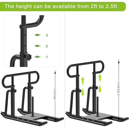 Kipika Weight Sled, Workout Sled, Fitness Strength Training Sled, Speed Training Sled for Athletic Exercise, Speed Improvement, Easily Through Obstacles, Suitable for 1" & 2" Weight Plate - color: F- Black