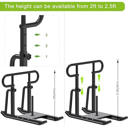 Kipika Weight Sled, Workout Sled, Fitness Strength Training Sled, Speed Training Sled for Athletic Exercise, Speed Improvement, Easily Through Obstacles, Suitable for 1" & 2" Weight Plate - color: F- Black