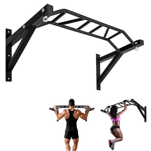 Multifunctional Wall Mount Pull-Up Bar Fitness Equipment,Chin-Up for Indoor Home Gym Workout,Supports to 440 Lbs