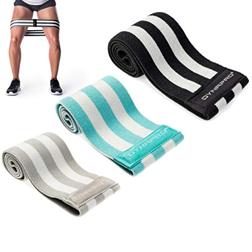 Fabric Mini Bands High Performance, No Rubber Contact, No Roll, No Slip Resistance Bands aka Hip Bands