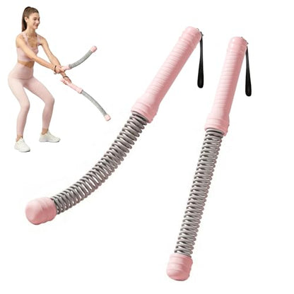 2Pcs Weighted Ropeless Battle Ropes, Heavy Duty Portable Cordless Battle Ropes for Home Gym with Poster, Workout Exercise Rope for Strength Building, HIIT and Low-Impact Aerobic Training for Men & Women