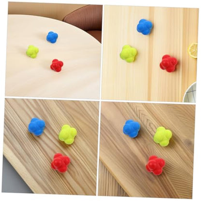 ibasenice 6pcs Agility Training Ball Hexagon Ball Hand Eye Coordination Training Hockey Equipment Fitness Reaction