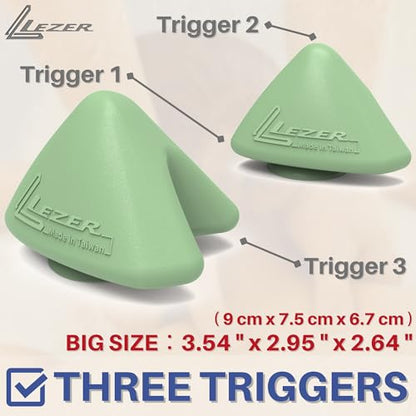 LEZER Large Trigger Massage Point, Manual Massage Ball, Muscle Knot Release Tool, Deep Tissue Relief, Hip Flexor Iliacus Back Psoas Hand Foot Myofascial Physical Therapy, 3.5 inｘ3 in, Green - style: 06 - Large Trigger Green