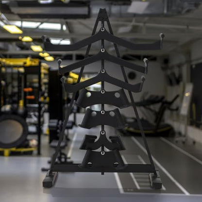 LAT Pulldown Storage,LAT Bar Organizer,LAT Pulldown Attachments.Attachment Storage Rack for Mag Grip - Home Gym Fitness Heavy Duty A-Frame Stand and Gym Wall Storage.（Pay attention to the spacing between hooks when hanging items）