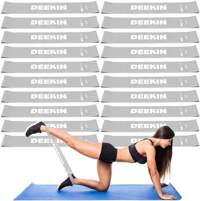 20 Pcs Resistance Bands Bulk Loop Resistance Exercise Bands for Working Out Stretch Yoga Starter Set Elastic Exercise Fitness Band Equipment for Home Fitness, Gym, Yoga