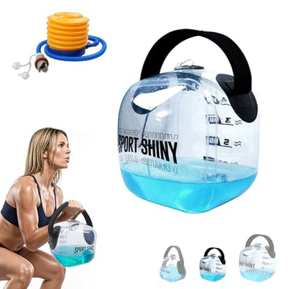 EasyGo Kettlebells, Foldable Water-Filled Kettlebell, Adjustable Kettlebell