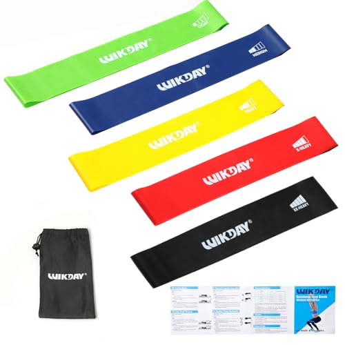 Resistance Bands for Working Out Exercise Loop Bands Workout Bands Set for Men Women Body Stretching, Crossfit Training, Home Workout, Physical Therapy, Booty Legs, Set of 5 - color: Multicolor