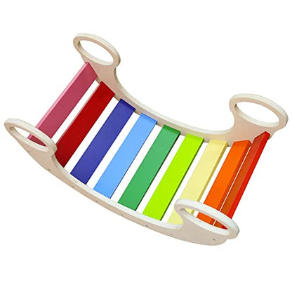 Waldorf Wooden Rocking Play (Rainbow)