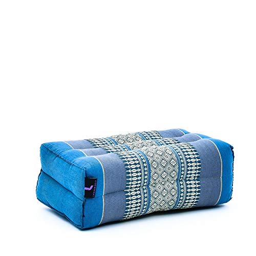 Leewadee Yoga Block – Floor Cushion for Yoga Practice, Meditation Seat Cushion for Workouts Filled with Kapok - color: Sf22 - Blue
