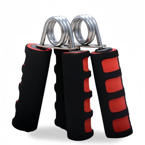 2 Pcs Soft Foam Hand Exerciser，Strengthen Hand Grip Exerciser for Quickly Increasing Wrist Forearm and Finger Strength（Red）