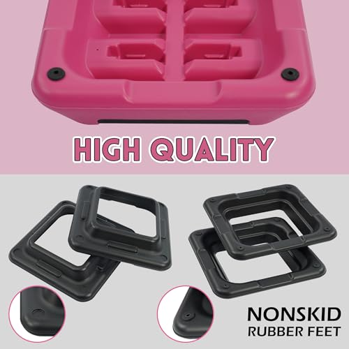 Fitvids Step Aerobic Platform, Exercise Step with 5 levels Adjustable Height, 4 Stackable Risers, Fitness Training Workout Stepper for Home Gym, Cardio Strength, Multiple Options