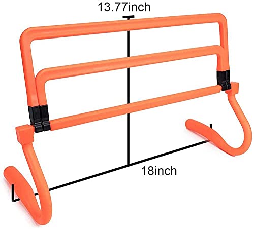 4-Pack Agility Speed Training Adjustable Hurdle Set, 4 Heights, Mini Ultra Durable Football Hurdles ladders