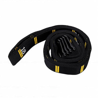 Full Body Workout Rings with Adjustable Straps | Birch Wood Gymnastic Rings for Pull Ups Upper Body Strength Balance Training 2 Pack
