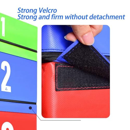 Jumping Training Box,Foam Plyometric Box, Used for Jump Training and Adjustment, Stackable Plywood Box, Plywood Box, Soft Box for Jump Training and Fitness Training - size: 90*75*150cm