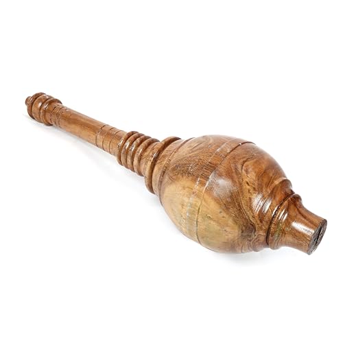 KNK GADA Fitness BAR Indian Club Hanuman MACE Shoulder Equipment MEEL Karla KATAI Fitness Durable Wooden Equipment - size: 5 to 6 KG
