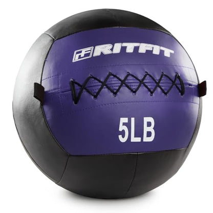 RitFit Soft Medicine Ball/Wall Ball for Strength and Conditioning Workouts, Core Training